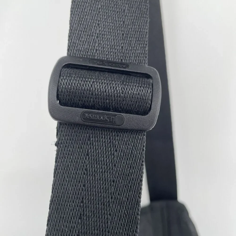 LeSportsac HTF Red Cherries Embroidered Shoulder Bag Purse Clean Black - Picture 4 of 10